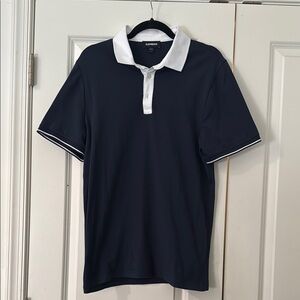 Express Men's Navy Polo Shirt